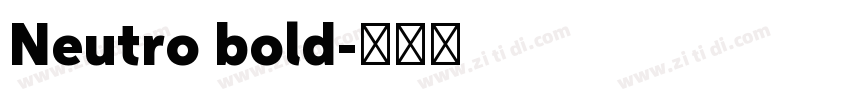 Neutro bold字体转换